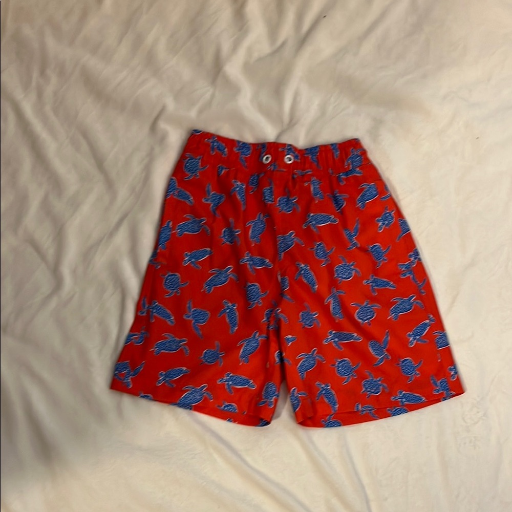 Vibrant Red and Blue Swim Trunks Lightweight Summer Essential